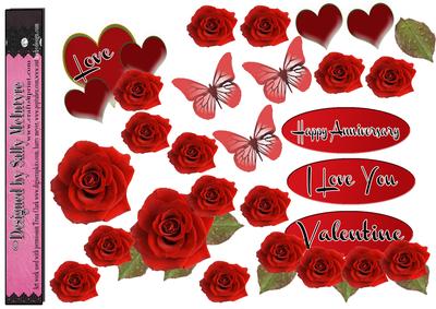 Valentine Anniversary Birthday Red Roses