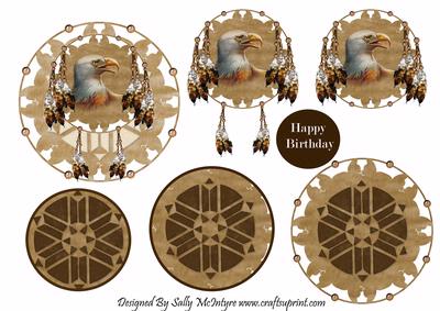 Eagles of the Sky Pyramid Beaut Mans Card