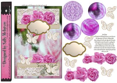 Spiral Flowers Handmade Vintage Pink Roses 3D