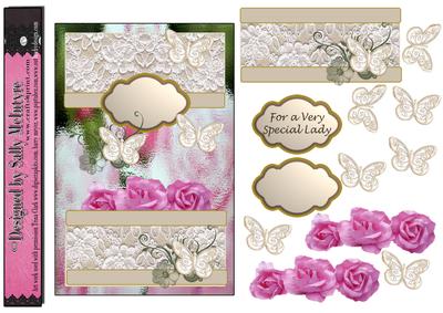 Roses,flowers,lace and Butterflies