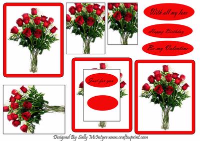 Red Roses for My Loverly with All My Love Happy Birthday Be My Valentine Just for You