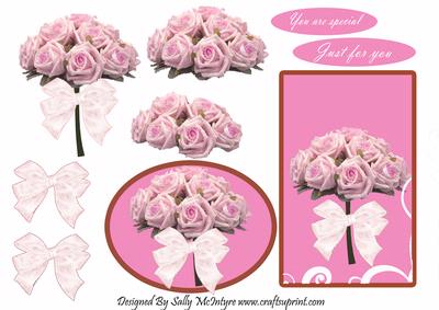 Beautiful Bunch of Pink Roses You Are Special Just for You
