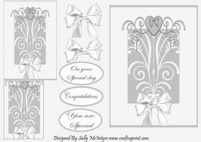 One for a Special Occasion, on Your Special Day Congratulaions You Are Special in Silver Hues