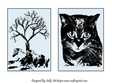 Horses Resting and a Black Cat Toppers
