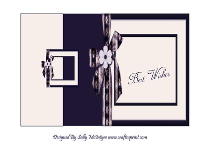 Best Wishes Foldback Blue