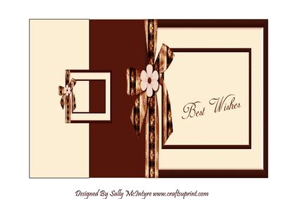 Best Wishes Foldback Rouge