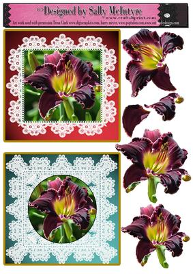 Iris Beauty 2 Card Sheet 3D for a Special Someone