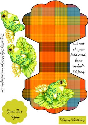 Happy Frog Wobbler Rocker Card Just for You