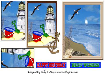 Seaside Happy Birthday Best Wishes