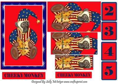 You Are a Cheeky Monkey with Numbers 2-3-4-5-