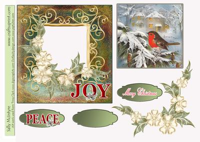 Green Red Robin Christmas