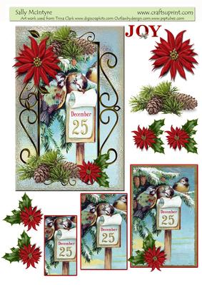 December 25th Vintage Birds at Christmas