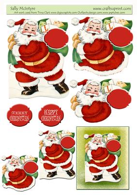 Santa's Sack Vintage Christmas