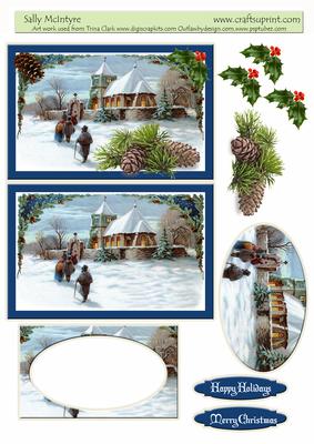 Christmas Vintage Snow