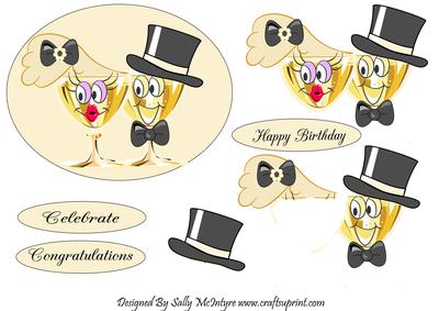 Champagne and Happiness Celebrate-congratulations-happy Birthday