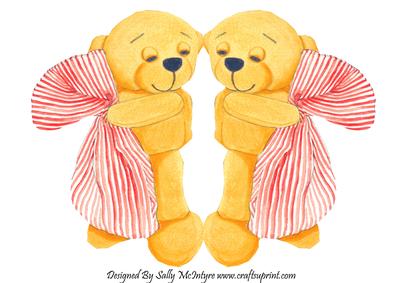 Teddy Shaped Card Would Make a Great Get Well Soon Card