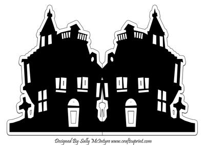 Haunted House Shaped Card