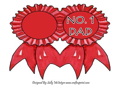 No 1 Dad Shaped Card