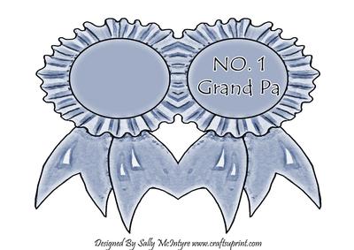 No 1 Grand Pa Shaped Card