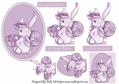 A New Baby in Mauve You Will Be Great Parents Congratulations