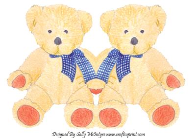 Teddy Bear Shaped Card