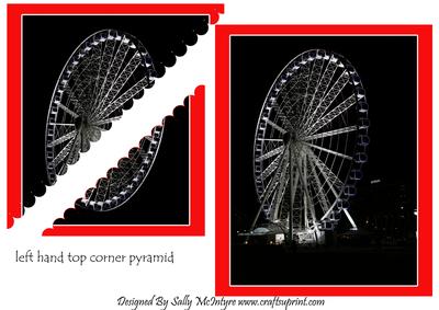 Night Out Left Hand Top Corner Scallop Pyramid