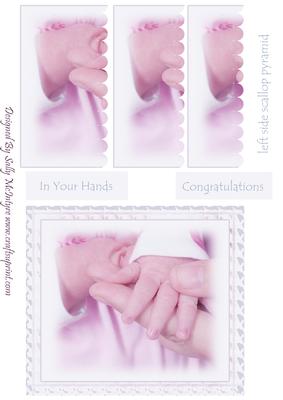 In Your Hands Baby and Adult Hands Pink