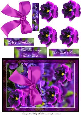 Purple Pansies
