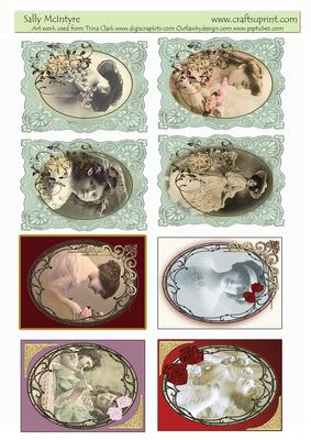 Vintage Ladies 8 to a Sheet