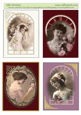Vintage Ladies - Why Not Cut These Out with Your Die Cutter