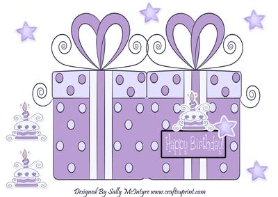 Happy Birthday to You in Purple