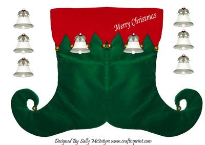 Christmas Stockings Shaped Cards