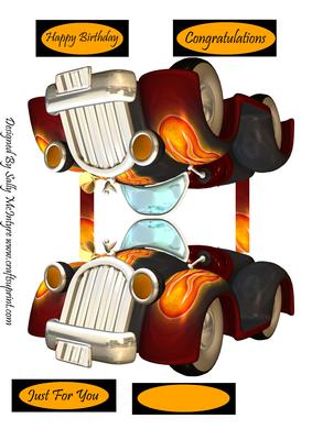 A Car Shaped Card for the Boys or Girls