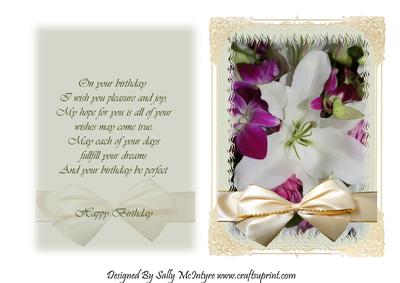 On Your Birthday I Wish You Pleasure and Joy;