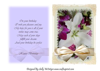 Birthday Wishes with Verse