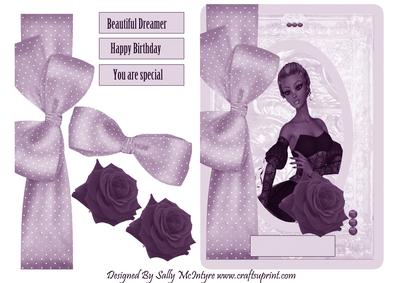 Beautiful Dreamer in Deep Purple Happy Birthday You Are Sp