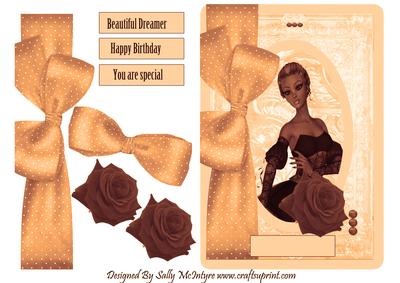 Beautiful Dreamer in Peach Happy Birthday You Are Special