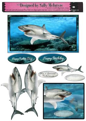 Fishing for Sharks 2 Card Sheet