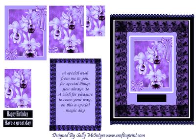 Wish for Pleasure to Come Your Way All Purple and Lacy