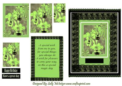 A Wish for Pleasure to Come Your Way All Green and Lacy