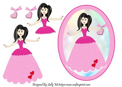 Pink and Pretty Girl Card
