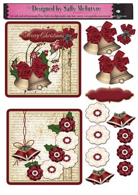 Merry Christmas 2 Card Sheet