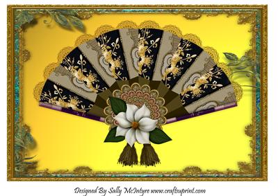 Oriental A4 Card Print Multiple Times to 3D or Pyramid