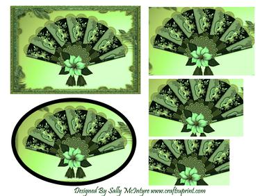 Green Oriental Pyramid and Topper