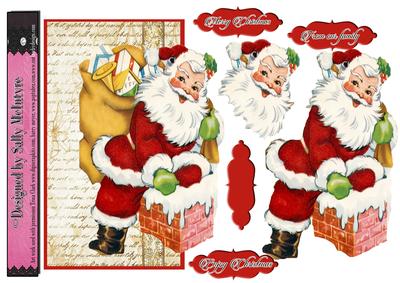 Over the Edge Santa Enjoy Christmas