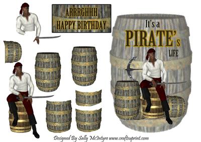 It's a Pirates Life Arrghhh Happy Birthday