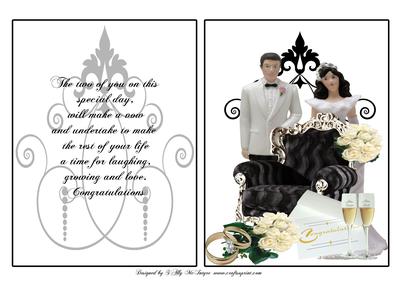 On Your Wedding Day Card Front and Verse