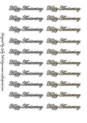 Happy Anniversary Gold and Silver
