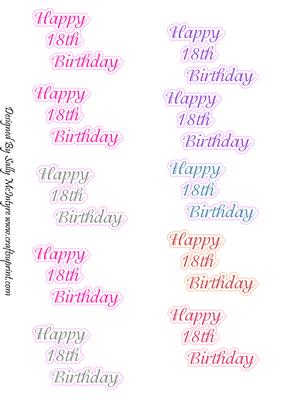 Happy 18th Birthday Greetings for Your Cards