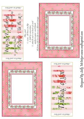 2 Flip Cards Happy Birthday and Thinking of You Ladies Cards